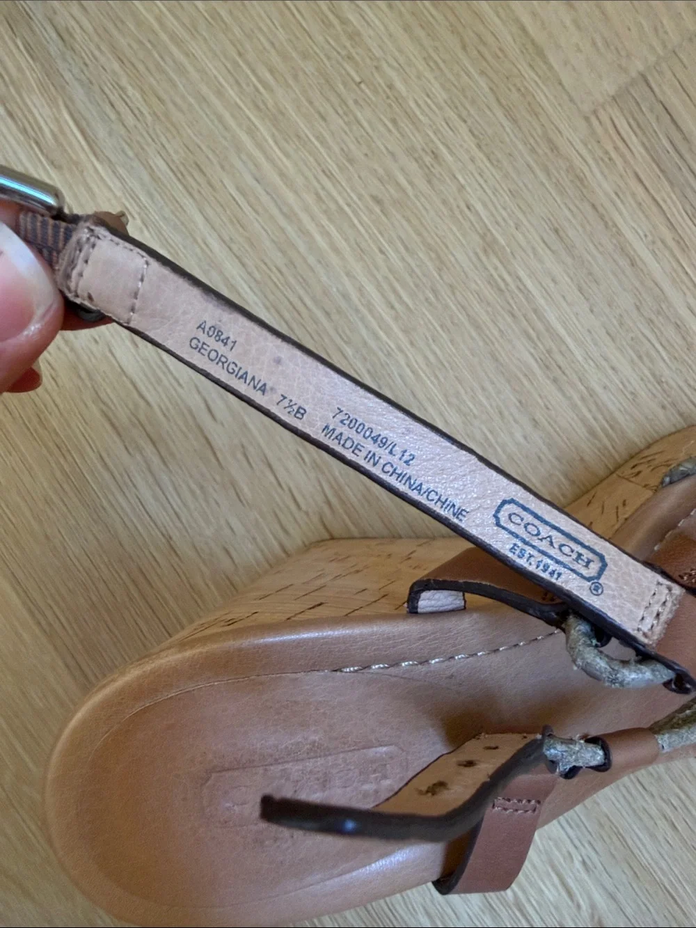 Coach wedge sandals